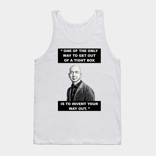 Amazon Jeff Bezos Quote Tank Top by troydo42